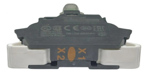 Kit Com 2: Bloco Luminoso Led Amarelo Zbvb55 Schneider Amarelo 24 Vca/cc