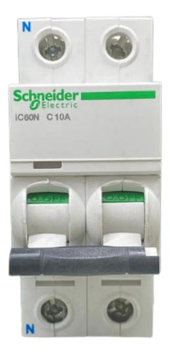 Disjuntor Acti9 Ic60n 1p+n 10a Curva C A9f74610 Schneider