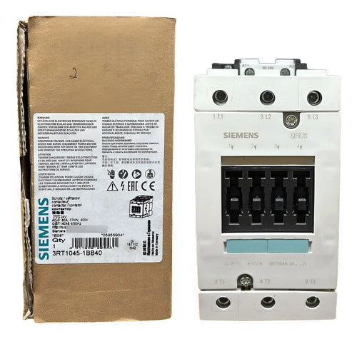 Contator Tripolar 3rt1045-1bb40 80a 24v Siemens 24v