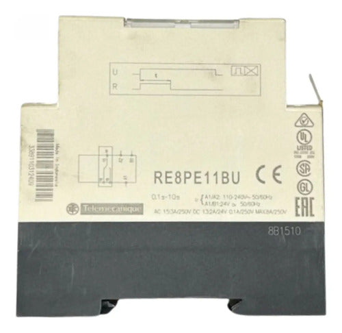 Rele Temporizador 110/240vca 24vca/cc Re8pe31butq Schneider 24vca/cc - 110/220v