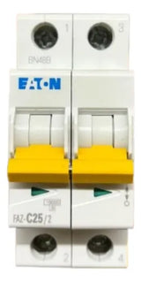 Disjuntor Bipolar 25a Curva C Faz-c25/2-sa Eaton