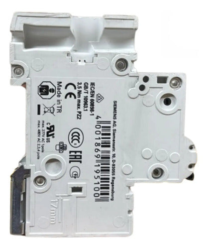 Disjuntor Unipolar 125a C125 5sp4192-7 Siemens