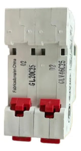 Kit Com 2: Disjuntor Sdd62c25 2p 25a Curva C 3ka Steck