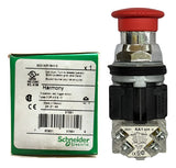 Botão 30mm Metálico 1naf Vermelho 9001kr16h13 Schneider Vermelho -