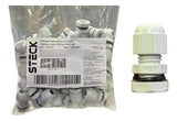 Kit Com 50 Peças: Prensa Cabo S799ci Cinza Pg7 Steck