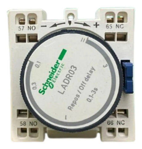 Bloco De Contato Temporizador 0.1/3s Mola Ladr03 Schneider 690v