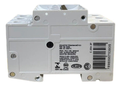 Disjuntor Termomagnético 3p 5sx2325-7 Siemens Novo!