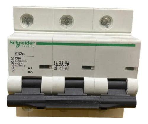 Disjuntor Easy9 3p 80a K32a3c80 Schneider