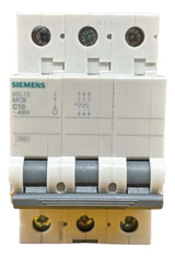 Disjuntor Tripolar 10a Curva C 5sl1310-7mb Siemens