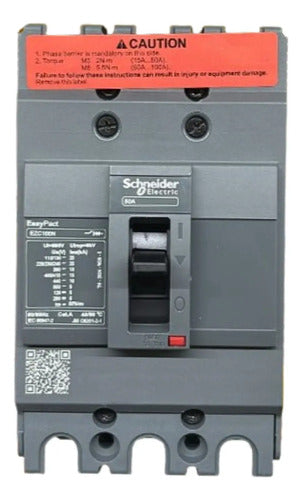 Disjuntor 50a 3p Ezc100n Ezc100n3050 Schneider