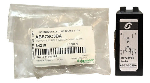 Relé Plug In 12mm Saida 24vcc 2a Abs7sc3ba Schneider 24vcc