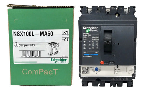 Disjuntor Tripolar 50a Nsx100l-ma50 Schneider