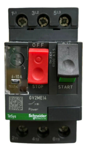 Disjuntor Termomagnético 6-10a Gv2me14 Schneider (novo) 690v 50-60 Hz