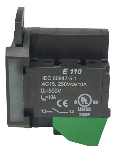 Kit Com 5: Bloco De Contato Impulso E110 1na Ace Schmersal Preto E Verde 500v