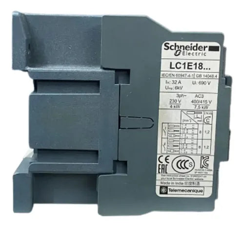 Contator 3p Easypact Tvs 18a 1nf 110vca Lc1e1801f7 Schneider 110v