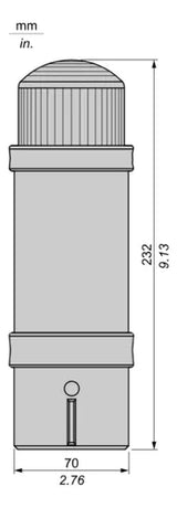 Módulo Luminoso Tipo Farol Vermelho 120vca Xvbl6g4 Schneider