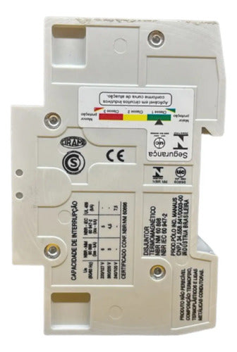 Kit Com 2 Peças: Disjuntor 1p 4a 5sx1104-7 Siemens