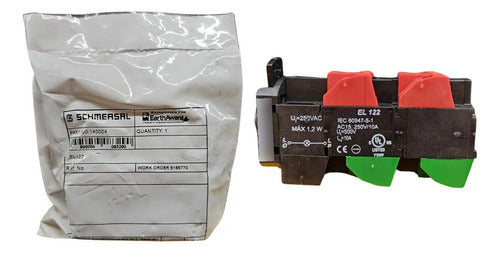 Bloco De Contato El122 Impulso 2na + 2nf + Soquete Schmersal