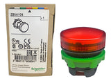 Kit Com 2 Peças: Cabeçote 22mm Vermelho Zb5av04 Schneider