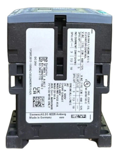 Contator 3rt2017-1bb42 24vcc 1nf 12a Siemens 24vcc