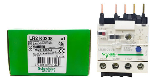 Rele Termico Classe 10 1.82.6a 1na+1nf Lr2k0308 Schneider  690v