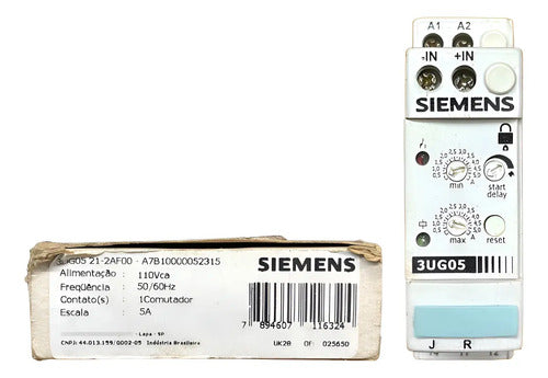 Relé 110vca 50/60hz 3ug0521-2af00 Siemens 110vca