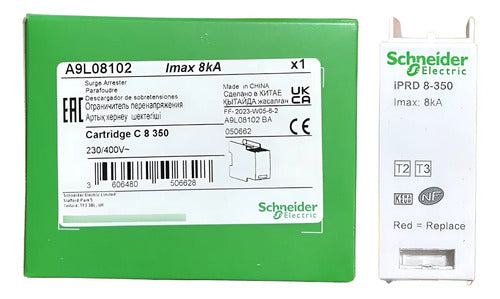 Cartucho Para Protetor De Surto C8-350 A9l08102 Schneider 230 V Ca