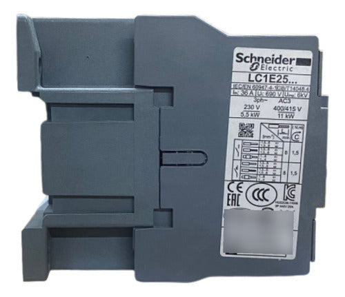 Contator 3p Easypact Tvs 25a 1na 220vca Lc1e2510m7 Schneider 220v
