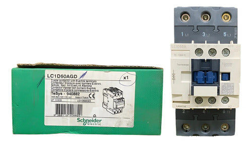 Contator Tripolar Tesys Deca 50a 125v Lc1d50agd Schneider 125v