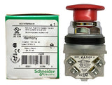 Botão Metálico 30mm 2nf Vermelho 9001kr9r94h8 Schneider Vermelho