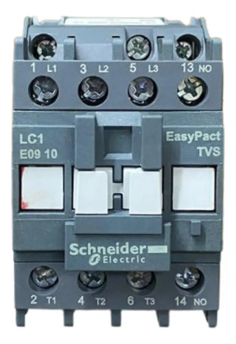 Contator Tripolar 9a 1na 220vca 50/60hz Lc1e0910m7 Schneider 220v