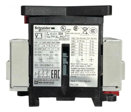 Bloco Principal Tripolar Para Vario 32a V1 Schneider