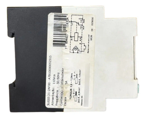 Relé 110vca 50/60hz 3ug0521-2af00 Siemens 110vca