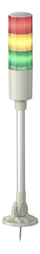 Coluna Luminosa Xvgm3m Ø60mm Led Vm Vd Am 220v Schneider Vermelho E Verde E Amarelo 220 Vca