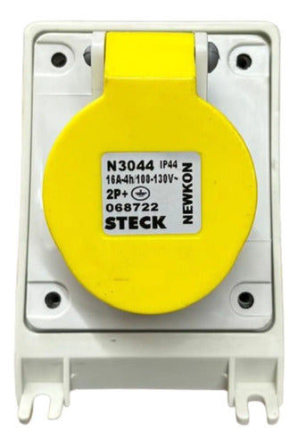 Tomada N3044 16a 2p+t 100/130v Amarelo Steck Amarelo