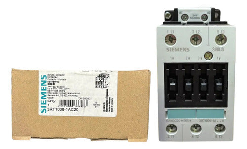 Contator 50a 24vca 3rt1036-1ac20 Siemens 24