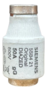 Kit Com 5: Fusivel Dz Retardado 50a 500v 5sb421 Siemens 500v