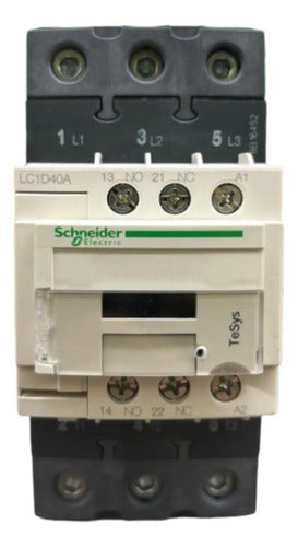 Contator 3p Tesys 40a 1na+1nf 220vca Lc1d40am7 Schneider 220v