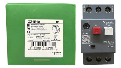 Disjuntor Termomagnético 4-6,3a Gz1e10 Schneider (novo) 690v 50 60 Hz