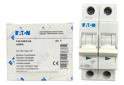 Disjuntor Bipolar Faz-c50/2-sa 50a Eaton