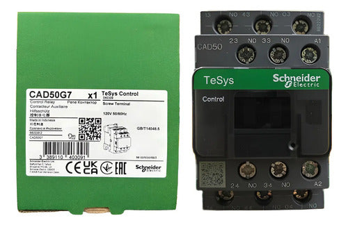 Contator Auxiliar Tesys D 5na 120vca Cad50g7 Schneider Novo! 120v