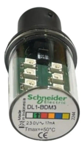 Lampada Led Para Base Ba15d 220v Verde Dl1bdm3 Schneider