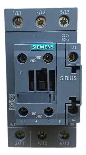 Contator Tripolar 3rt2037-1an10 220v 65a 30kw Siemens 220v