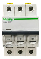 Disjuntor Acti9 Ic60n 3p Curva D 32a 440v A9f75332 Schneider