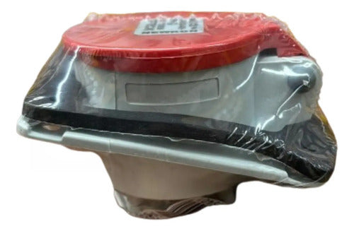 Kit Com 2: Tomada N4046 16a 3p+t 380/440v Vermelho Steck Vermelho