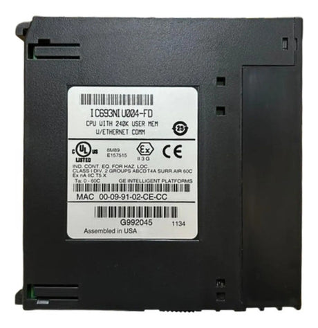 Modulo Cpu 240k User Mem W/ethernet Comm Ic693niu004-fd Ge