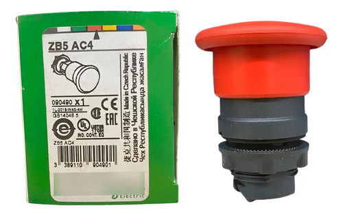 Kit Com 2 Peças: Cabeçote Para Botão Ø22mm Zb5ac4 Schneider Vermelho -
