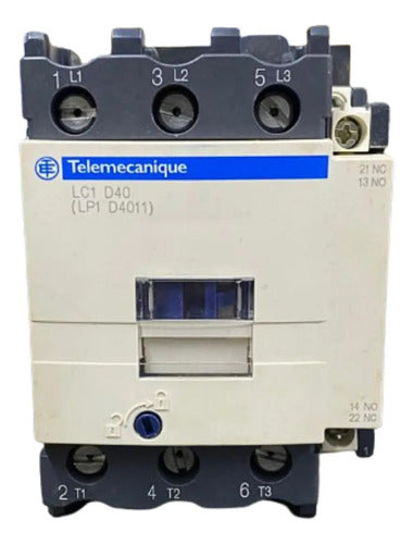 Contator Tripolar 40a 600v  Lc1d40fd Telemecanique