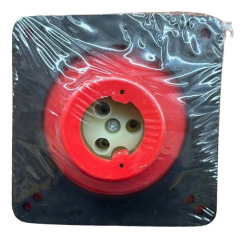 Tomada Emb N3049w 2p+t 16a 380/440v 9h Vermelha Steck Vermelho
