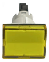 Sinalizador 16mm Retangular Led Amarelo Xb6dv5bb Schneider 12-24vca/cc